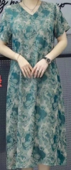 Summer women's dress faux silk dress for middle-aged and elderly people Specification image